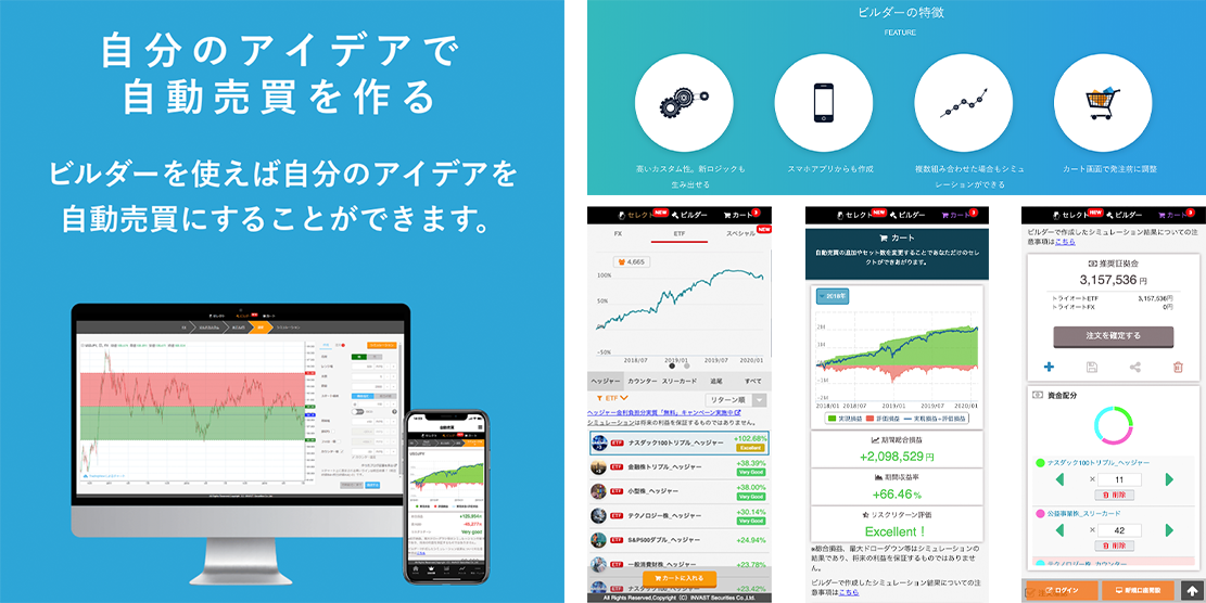 インヴァスト証券のトライオートETF紹介画像