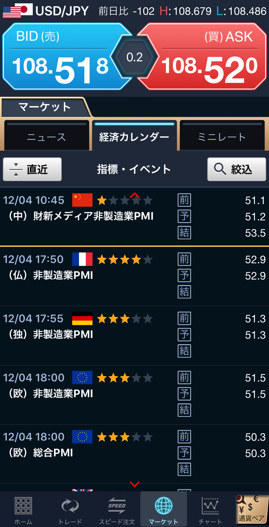 GMOクリック証券 FXネオのスマホアプリ画像6